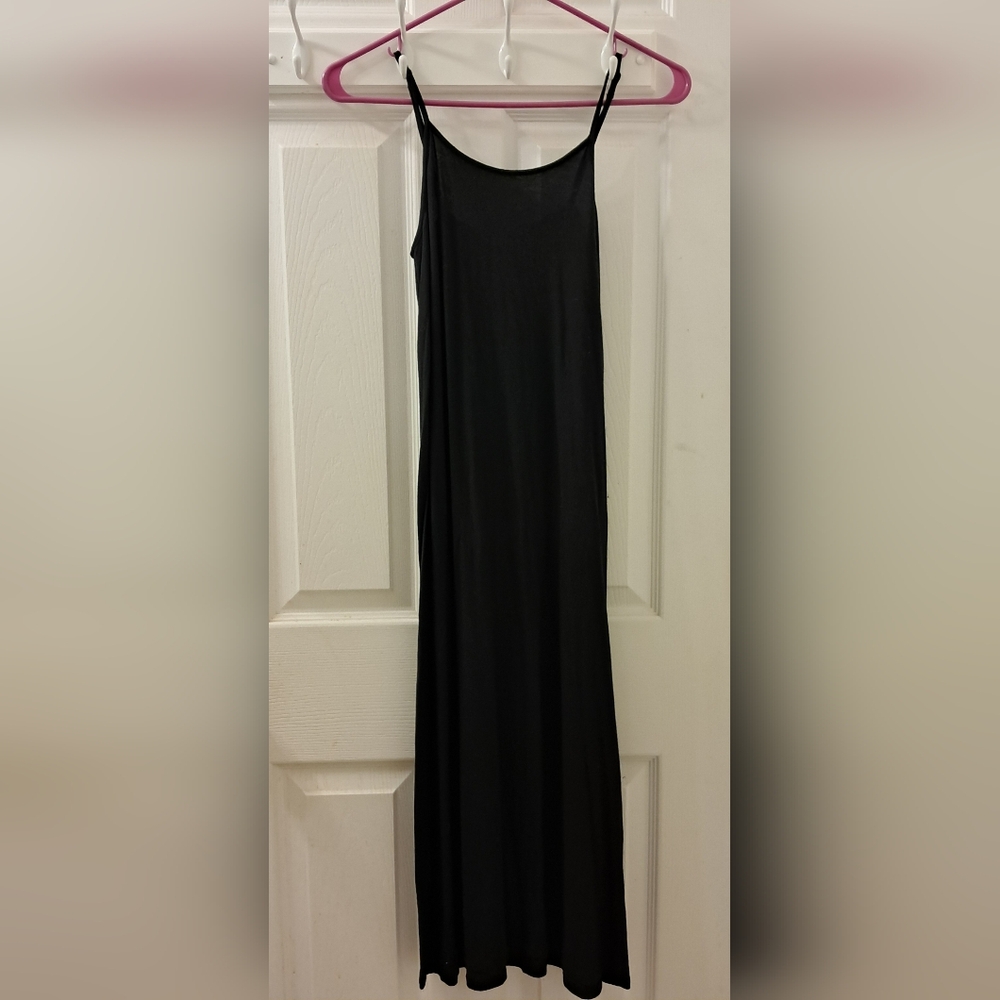 Gilligan & O' Malley Slip dress, Black super soft knit, size XS